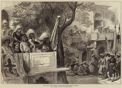Der königliche Besuch in Indien, warten auf den Shahzadah, Gwalior von Arthur Hopkins