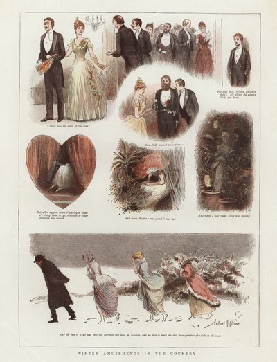 Wintervergnügungen auf dem Land von Arthur Hopkins