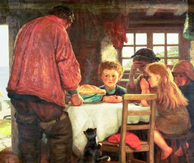 Das Tischgebet oder Der Kapitän und seine Crew von Arthur Hughes