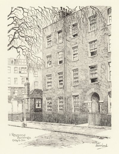 1 Raymond Buildings, Gray’s Inn von Arthur Moreland