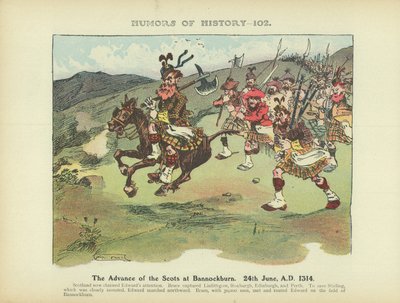 Vormarsch der Schotten bei Bannockburn, 24. Juni 1314 von Arthur Moreland