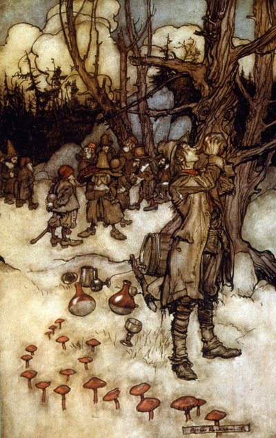 Eine Kurzgeschichte des amerikanischen Autors Washington (Illustration) von Arthur Rackham
