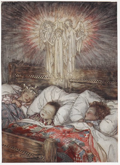 Schlafende und träumende Kinder von Arthur Rackham