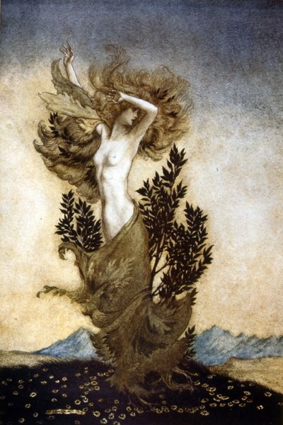 Comus, ein Maskenspiel zu Ehren der Keuschheit von Arthur Rackham