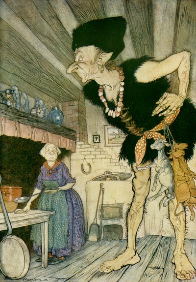 Hans und die Bohnenranke von Arthur Rackham