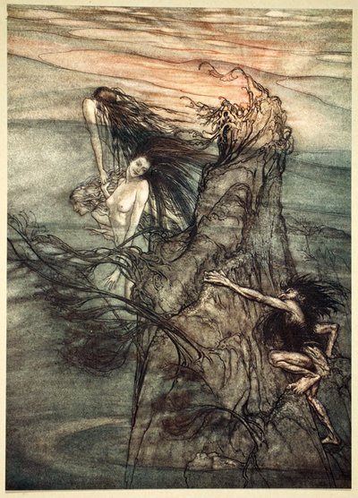 Spottet nur! Spottet! Der Nibelung macht euer Spielzeug! von Arthur Rackham