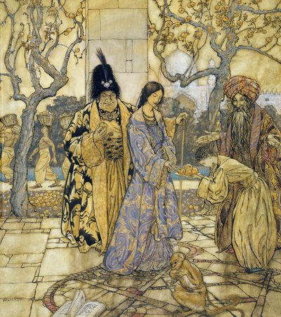 Sie ernteten für Ahmeds fürstliche Hand, 1917 von Arthur Rackham