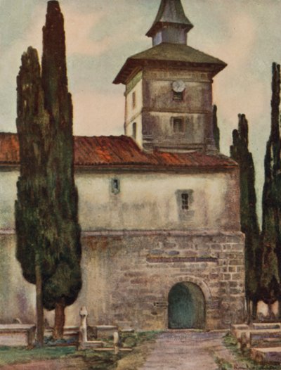 Baskenland: Kirche in Itxassou von Arthur Romilly Fedden