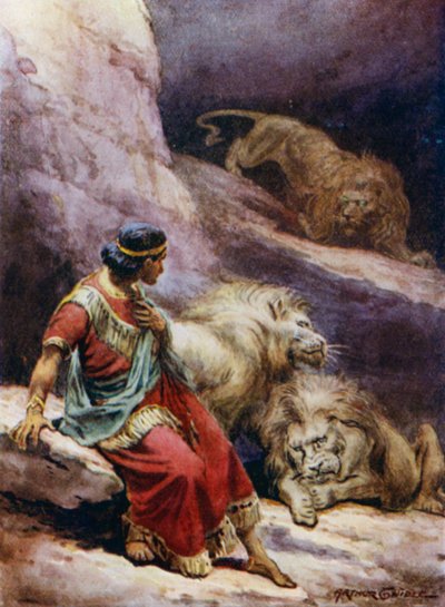 Daniel in der Löwengrube von Arthur Twidle