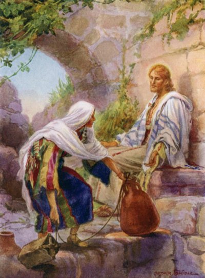 Die Frau von Samaria am Brunnen von Arthur Twidle