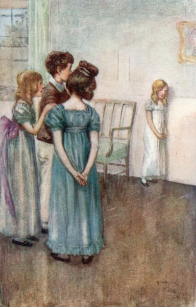 Illustration für Northanger Abbey von Jane Austen von Arthur Wallis Mills