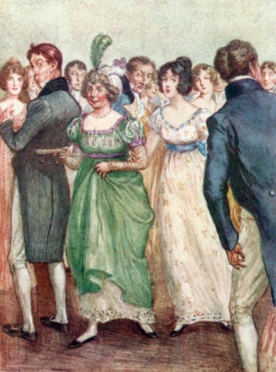 Illustration für Northanger Abbey von Jane Austen von Arthur Wallis Mills