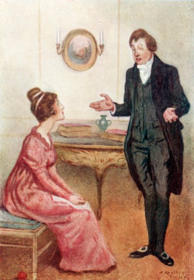 Illustration für Stolz und Vorurteil von Jane Austen von Arthur Wallis Mills