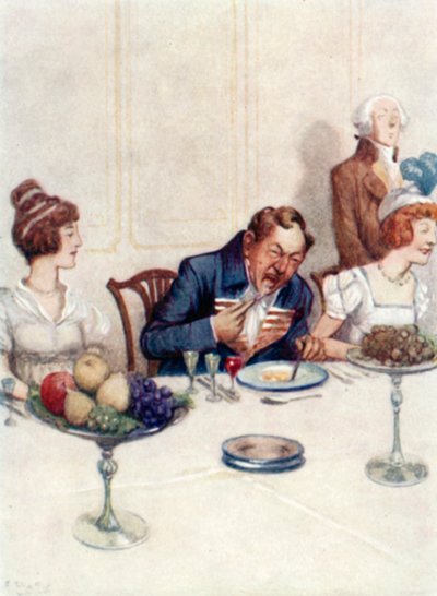 Illustration für Stolz und Vorurteil von Jane Austen von Arthur Wallis Mills