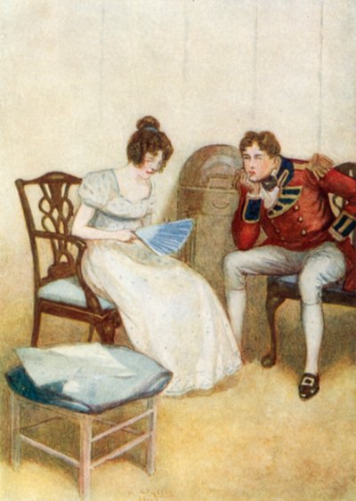 Illustration für Stolz und Vorurteil von Jane Austen von Arthur Wallis Mills