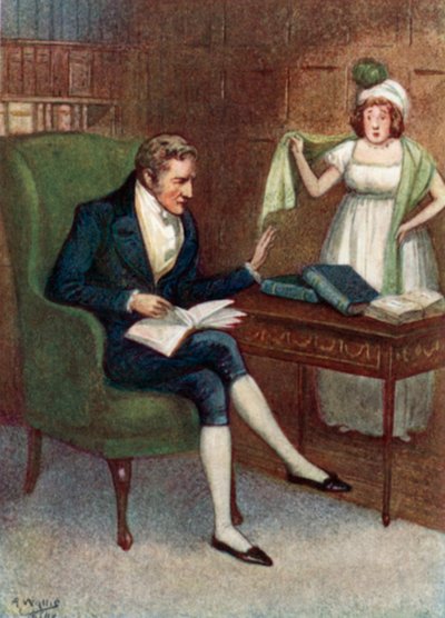 Illustration für Stolz und Vorurteil von Jane Austen von Arthur Wallis Mills