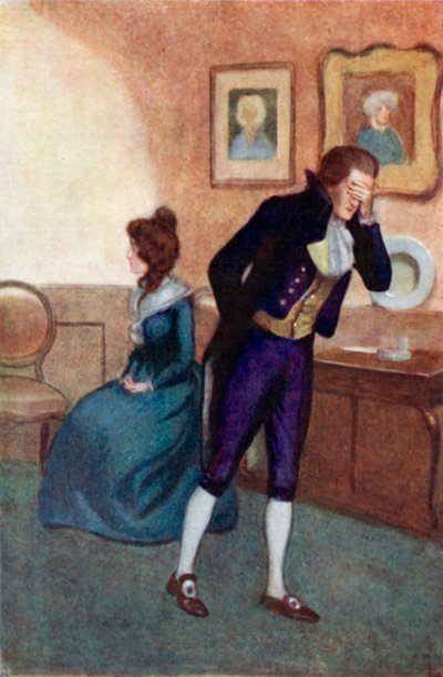 Illustration für Sense and Sensibility von Jane Austen von Arthur Wallis Mills