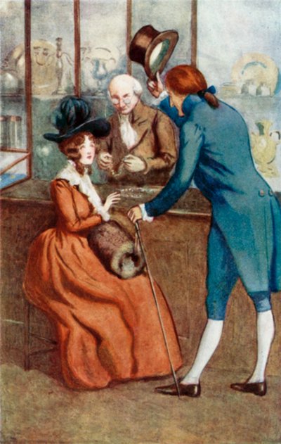 Illustration für Sense and Sensibility von Jane Austen von Arthur Wallis Mills