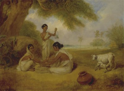Mahlen von Korn von Arthur William Devis