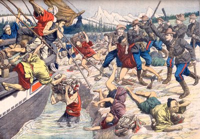 Aleuten-Inseln: Blutiger Konflikt zwischen Japanern und Amerikanern auf den Aleuten-Inseln von Artist Unknown