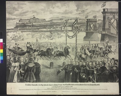 Ankunft des Kaiserpaars im Hoflager in Budapest am 29. Januar 1866 von Artist Unknown