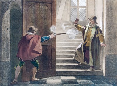 Ermordung von Wilhelm von Oranien von Artist Unknown