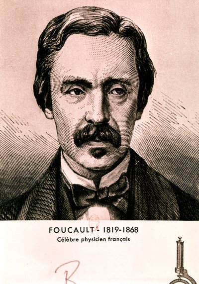 FOUCAULT Jean Bernard Leon: Porträt (Radierung) von Artist Unknown