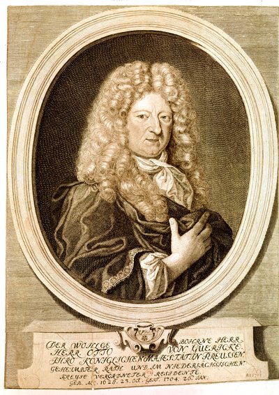 Otto von Guericke, deutscher Wissenschaftler, Erfinder, Mathematiker und Physiker von Artist Unknown