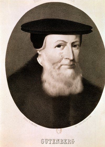 Johannes Gutenberg: Porträt von Artist Unknown