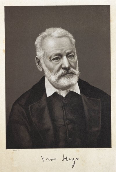 Hugo, Victor (1802-1885). Französischer Romantiker. Lithografie von Artist Unknown