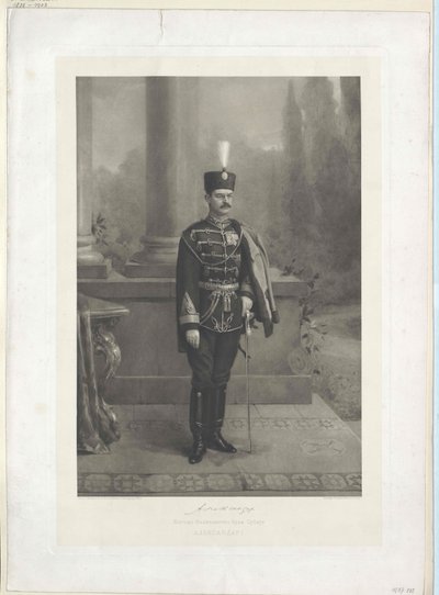 König von Serbien Alexander I von Artist Unknown