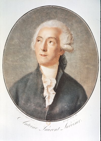Antoine-Laurent de Lavoisier: Porträt von Artist Unknown