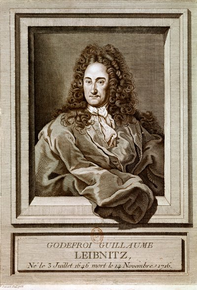 LEIBNITZ Gottfried Wilhelm von: Porträt (Radierung) von Artist Unknown