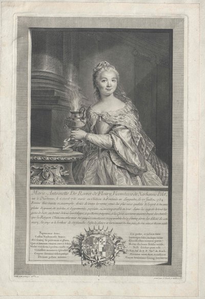 Marie Diane Antoinette de Rosset de Rocozel de Fleury von Artist Unknown