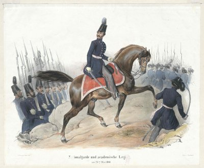 Nationalgarde und Kollegiallegion am 26. Mai 1848 von Artist Unknown