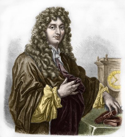 Porträt von Christiaan Huygens, niederländischer Physiker und Mathematiker von Artist Unknown