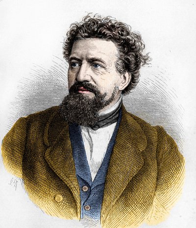 Porträt von Hermann von Lingg von Artist Unknown
