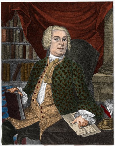 Porträt von Johann Christoph Gottsched, Kritiker, Grammatiker und deutscher Schriftsteller von Artist Unknown