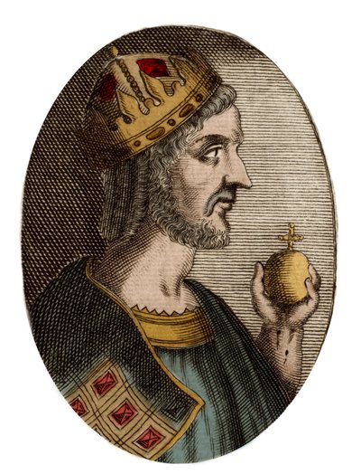 Porträt von Justinian I. (Der Große) (Flavius Petrus Sabbatius Justinianus) (482-565), oströmischer Kaiser von Artist Unknown