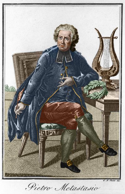Porträt von Pierre Metastase von Artist Unknown