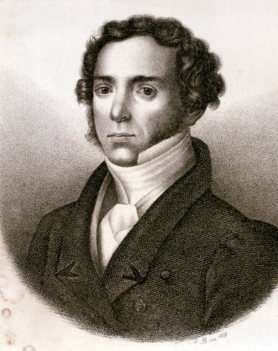 Porträt von Saverio Mercadante von Artist Unknown