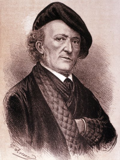 Porträt von Wilhelm Richard Wagner von Artist Unknown