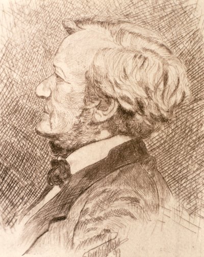 Porträt von Wilhelm Richard Wagner von Artist Unknown