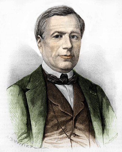 Porträt von Xavier MARMIER Schriftsteller, Dichter, Reisender, Übersetzer der Nordliteratur von Artist Unknown