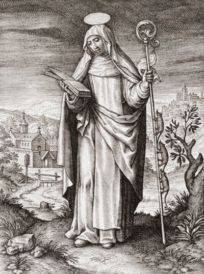St. Gertrud von Nivelles von Artist Unknown