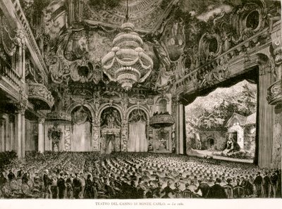 Theater des Casinos von Montecarlo von Artist Unknown