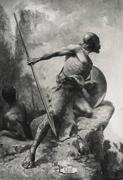 VIRIATHUS (190-139 v. Chr.). Anführer des lusitanischen Volkes, das der römischen Expansion in die Regionen Westhispaniens widerstand. Gravur von Artist Unknown