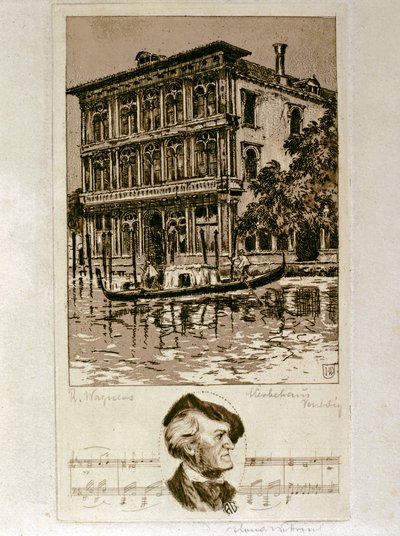 Wagner in Venedig von Artist Unknown