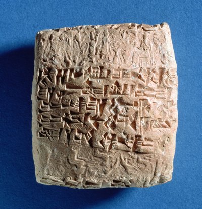 Tafel, die einen Getreideverkauf aufzeichnet, aus Kultepe, Türkei, assyrisch, 19. Jahrhundert v. Chr. von Assyrian School
