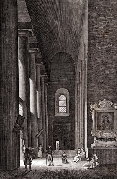 Seitenschiff der Kathedrale von Nativita di Maria Santissima von Attilio Zuccagni Orlandini